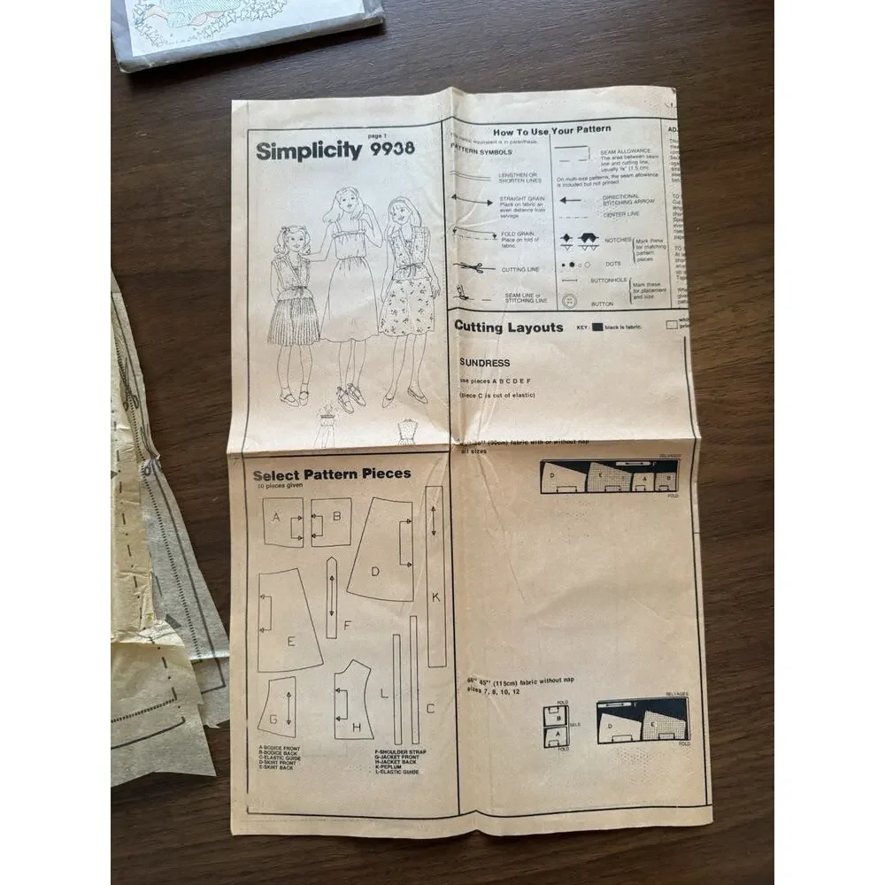 Vintage Sewing Pattern Lot Simplicity McCall’s Butterick Girls Kids 1960s-80s